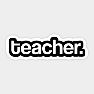 Teacher. Sticker